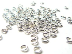 100 anneaux 3,5 mm - argenté clair