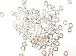 100 anneaux 3,5 mm - argenté clair