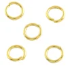 20 anneaux 7 mm - doré à l'or fin 18k