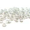 100 anneaux 3 mm argentés clair