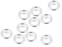 10 anneaux 5mm - flash argent 925
