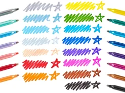 15 feutres métalliques à paillettes - rainbow sparkle glitter markers