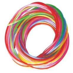 12 fils de scoubidous - Effet perlé nacré