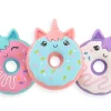 3 gommes licornes donuts