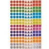 352 gommettes geometriques holographiques - normales*Cléopatre*