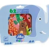 62 Gommettes Stickers Bébé - Animaux de la savane - Djeco