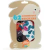 62 gommettes stickers Bébé - Animaux de la ferme - Djeco