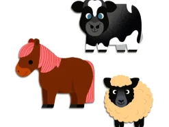 62 gommettes stickers Bébé - Animaux de la ferme - Djeco