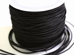 1 m de cordon / fil élastique 1 mm - Noir
