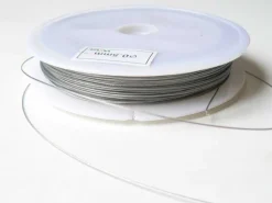 40 m de fil cablé 0,5mm argent foncé