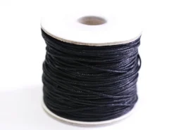 1 m de fil de coton ciré - noir