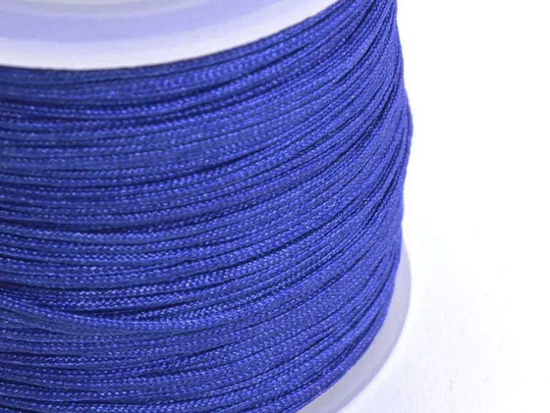1 m de fil de jade / fil nylon tressé 1 mm - bleu roi