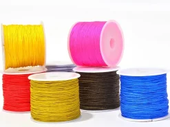 1 m de fil de jade / fil nylon tressé 1 mm - bleu roi