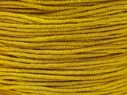 1 m de fil de jade / fil nylon tressé 1 mm - ocre moutarde brillant