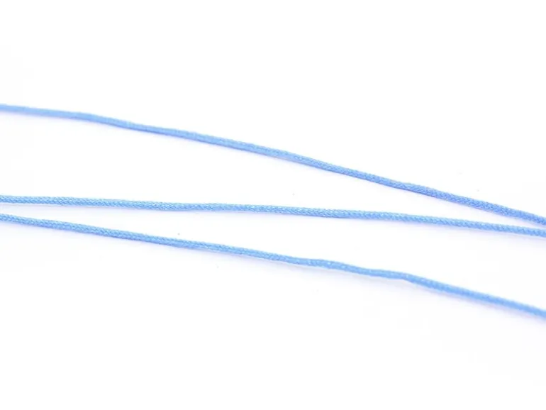 1 m de fil de jade / fil nylon tressé 1 mm - bleu ciel