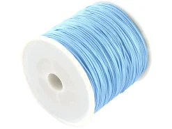 1 m de fil de jade / fil nylon tressé 0,5 mm - bleu ciel
