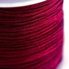 1 m de fil de jade / fil nylon tressé 1 mm - bordeaux