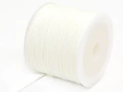 1 m de fil de jade / fil nylon tressé 1 mm - blanc