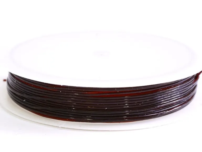 5 m de fil élastique 0,8 mm - chocolat