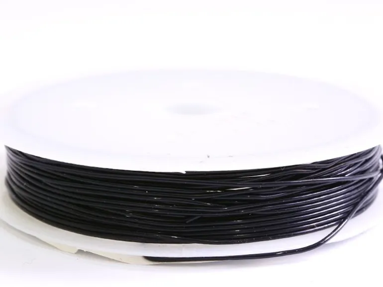 5 m de fil élastique 0,8 mm - noir