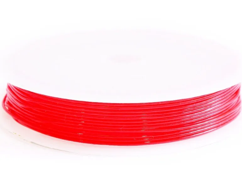 5 m de fil élastique 0,8 mm - rouge