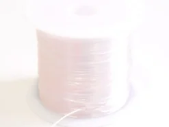 12 m de fil élastique brillant - Blanc