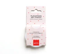 12,5 m de fil élastique nylon 0,5 mm - Transparent