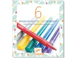 6 marqueurs pailletés - classique