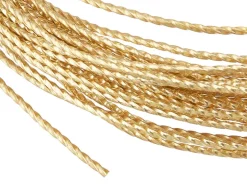 6 mètres de fil de cuivre torsadé - doré mat - 0,8 mm