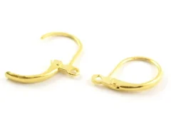 1 paire de boucles d'oreilles dormeuses - couleur or
