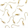 10 paires de boucles d'oreilles dorées
