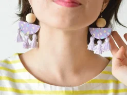 10 paires de boucles d'oreilles - couleur argent clair