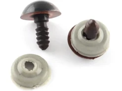 10 paires d'yeux de sécurité à clipser pour peluches ou amigurumi - 8 mm