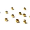10 perles à écraser dorées
