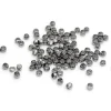 100 perles à écraser noir métallisé - 1 mm