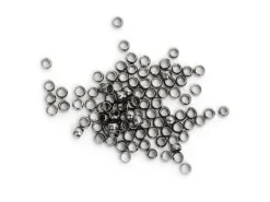 100 perles à écraser noir métallisé - 1 mm