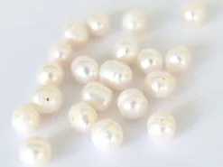 20 perles de culture - forme graine - 8/9 mm