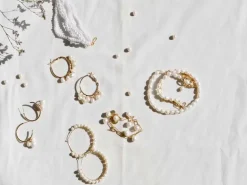 20 perles de culture - forme graine - 8/9 mm