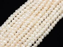 20 perles de culture - forme graine - 5 mm environ
