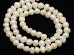 20 perles de culture - forme graine - 5 mm environ