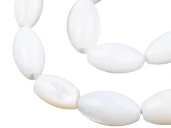 20 perles de culture - forme grain de riz - 7,5 x 4 mm