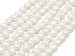20 perles de culture - forme graine - 7 mm environ