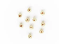 10 perles en bois - Ronde 4 mm