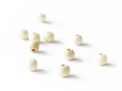 10 perles en bois - Ronde 10 mm