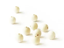 10 perles en bois - Ronde 18 mm