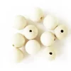 10 perles en bois - Ronde 30 mm