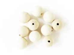 10 perles en bois - Ronde 30 mm