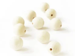 10 perles en bois - Ronde 30 mm