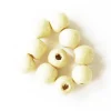 100 perles en bois vernis - Ronde 10 mm