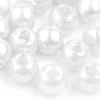 10 perles en plastique imitation perles de culture - 8 mm